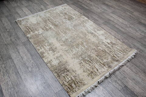 Jaipur Beige Hand Knotted 40 X 60 Area Rug 905-147706 Image 2