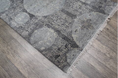 Jaipur Grey Hand Knotted 50 X 70 Area Rug 905-147708 Image 4