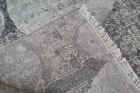 Jaipur Grey Hand Knotted 50 X 70 Area Rug 905-147708 Image 7