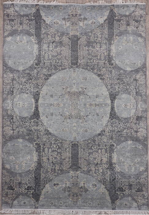 Jaipur Grey Hand Knotted 50 X 70 Area Rug 905-147708 Image 0