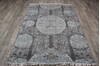 Jaipur Grey Hand Knotted 50 X 70  Area Rug 905-147708 Thumb 6