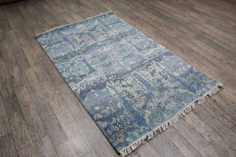 Jaipur Blue Hand Knotted 40 X 60 Area Rug 905-147709 Image 2