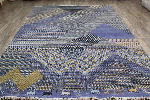 Jaipur Blue Hand Knotted 711 X 910 Area Rug 905-147712 Image 1