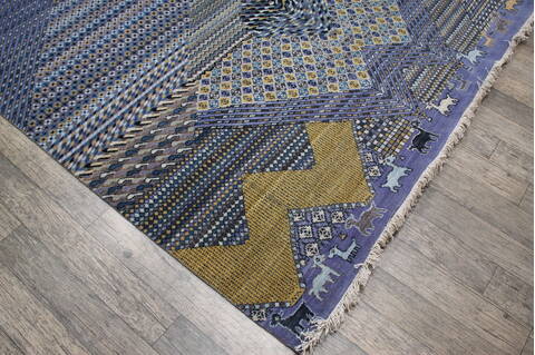 Jaipur Blue Hand Knotted 711 X 910 Area Rug 905-147712 Image 2
