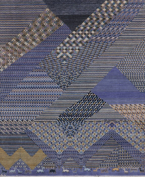 Jaipur Blue Hand Knotted 711 X 910 Area Rug 905-147712 Image 0