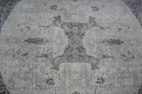 Jaipur White Round Hand Knotted 80 X 80 Area Rug 905-147713 Image 5