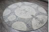 Jaipur White Round Hand Knotted 80 X 80  Area Rug 905-147713 Thumb 2