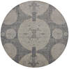 Jaipur White Round Hand Knotted 80 X 80  Area Rug 905-147713 Thumb 0