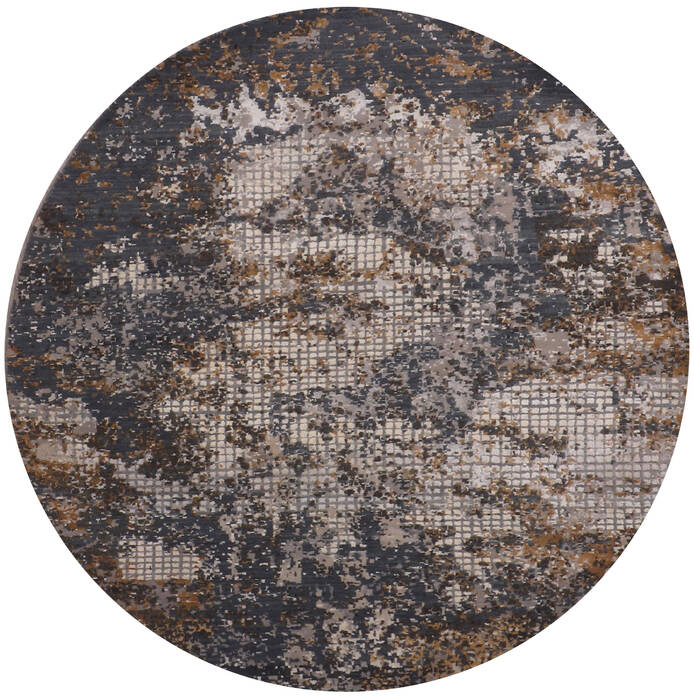 Jaipur Grey Round Hand Knotted 60 X 60 Area Rug 905-147714 Image 0