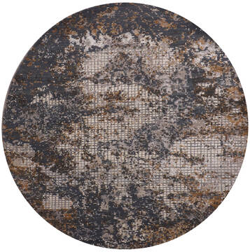 Jaipur Grey Round Hand Knotted 6'0" X 6'0"  Area Rug 905-147714
