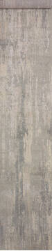 Indian Jaipur Grey Runner 16 to 20 ft Wool and Raised Silk Carpet 147718