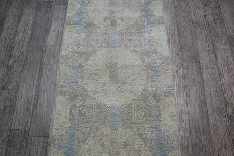 Jaipur White Runner Hand Knotted 26 X 180 Area Rug 905-147719 Image 2