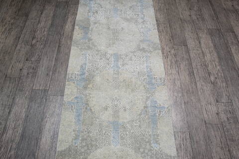 Jaipur White Runner Hand Knotted 26 X 180 Area Rug 905-147719 Image 3