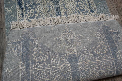 Jaipur Blue Runner Hand Knotted 25 X 162 Area Rug 905-147720 Image 7