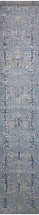 Jaipur Blue Runner Hand Knotted 25 X 162 Area Rug 905-147720 Image 0