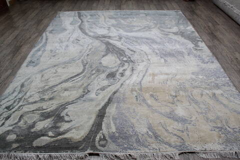Jaipur White Hand Knotted 80 X 101 Area Rug 905-147723 Image 1