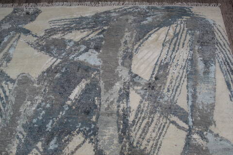 Jaipur White Hand Knotted 80 X 103 Area Rug 905-147724 Image 6