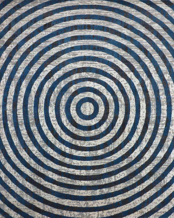 Jaipur Blue Hand Knotted 80 X 101 Area Rug 905-147726 Image 0
