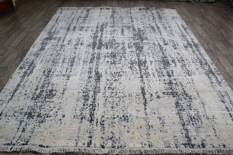 Jaipur Grey Hand Knotted 80 X 103 Area Rug 905-147727 Image 1