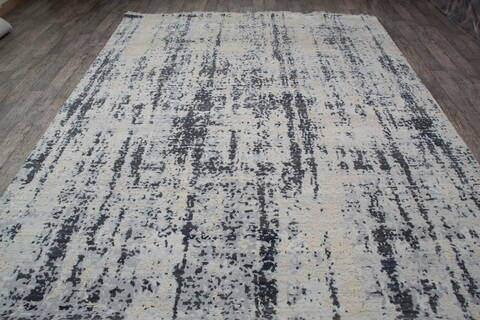 Jaipur Grey Hand Knotted 80 X 103 Area Rug 905-147727 Image 7
