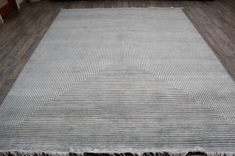 Jaipur Grey Hand Knotted 711 X 100 Area Rug 905-147730 Image 1
