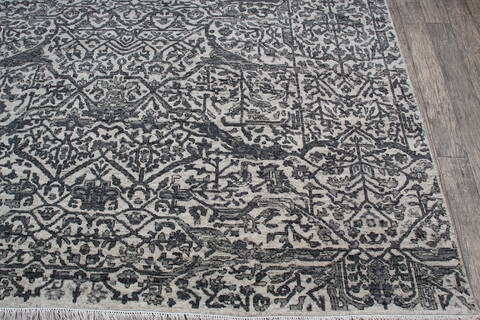 Jaipur Grey Hand Knotted 82 X 100 Area Rug 905-147731 Image 3
