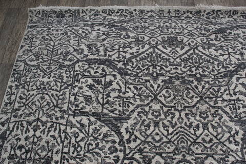 Jaipur Grey Hand Knotted 82 X 100 Area Rug 905-147731 Image 5