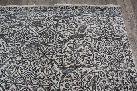 Jaipur Grey Hand Knotted 82 X 100 Area Rug 905-147731 Image 6