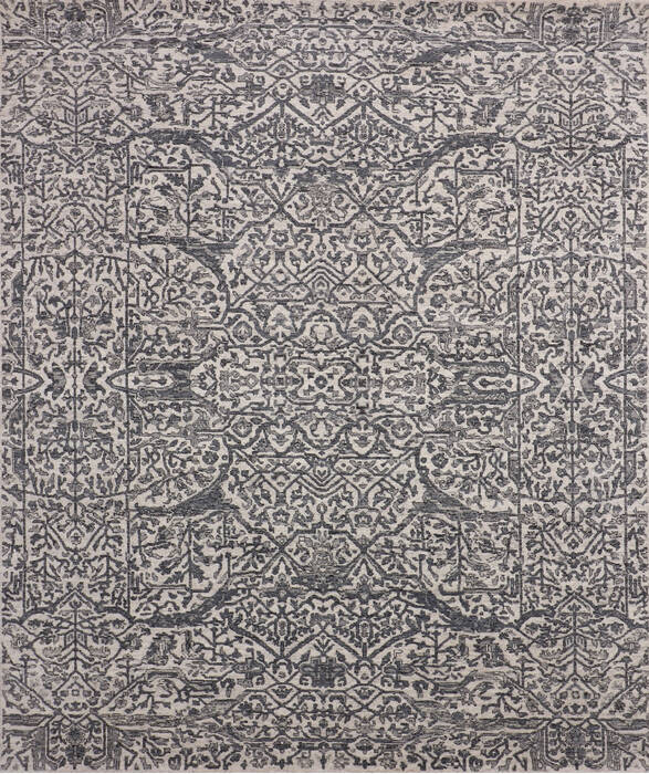 Jaipur Grey Hand Knotted 82 X 100 Area Rug 905-147731 Image 0