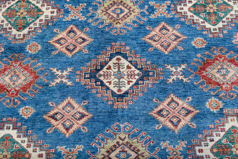 Kazak Blue Hand Knotted 92 X 123 Area Rug 700-147732 Image 2