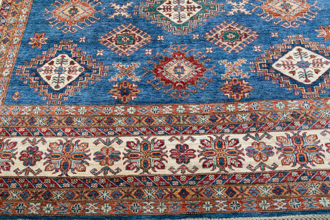 Kazak Blue Hand Knotted 92 X 123 Area Rug 700-147732 Image 3
