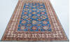 Kazak Blue Hand Knotted 92 X 123 Area Rug 700-147732 Thumb 1