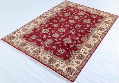 Chobi Red Hand Knotted 510 X 710 Area Rug 700-147735 Image 2