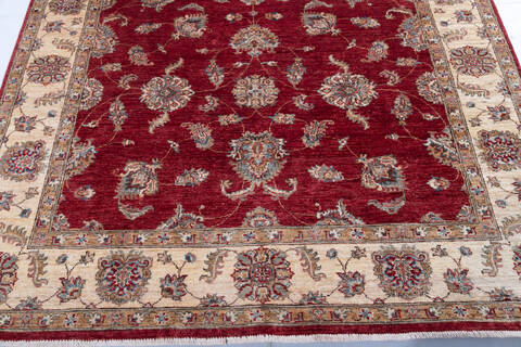 Chobi Red Hand Knotted 510 X 710 Area Rug 700-147735 Image 4