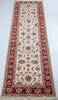 Chobi Beige Runner Hand Knotted 28 X 104  Area Rug 700-147742 Thumb 1