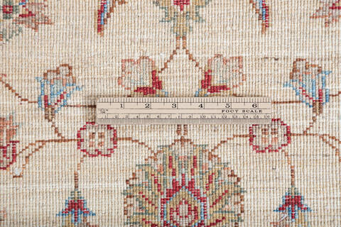 Chobi Beige Runner Hand Knotted 29 X 910 Area Rug 700-147744 Image 6