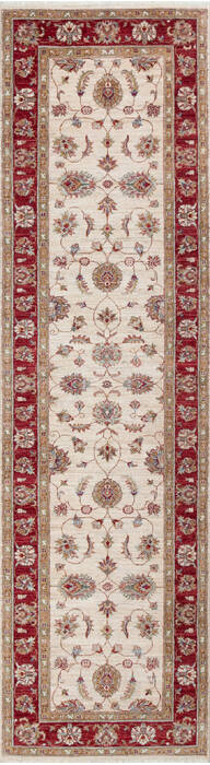 Chobi Beige Runner Hand Knotted 29 X 910 Area Rug 700-147744 Image 0