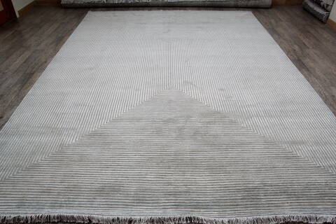 Jaipur Grey Hand Knotted 90 X 120 Area Rug 905-147748 Image 1