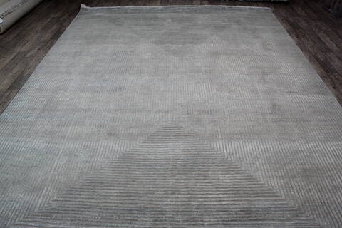 Jaipur Grey Hand Knotted 90 X 120 Area Rug 905-147748 Image 8
