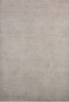 Jaipur White Hand Knotted 6'0" X 9'0"  Area Rug 905-147750