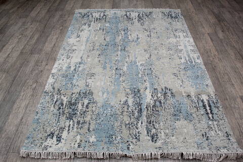 Jaipur White Hand Knotted 50 X 70 Area Rug 905-147751 Image 4