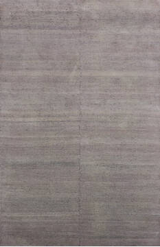 Indian Jaipur Grey Rectangle 6x9 ft Silk Carpet 147752