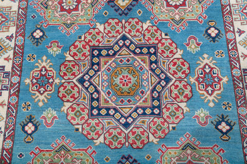 Kazak Blue Hand Knotted 50 X 78 Area Rug 700-147754 Image 3