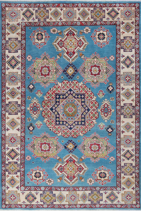 Kazak Blue Hand Knotted 50 X 78 Area Rug 700-147754 Image 0