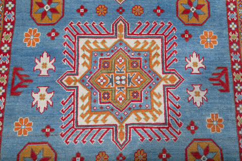 Kazak Blue Hand Knotted 55 X 82 Area Rug 700-147756 Image 3