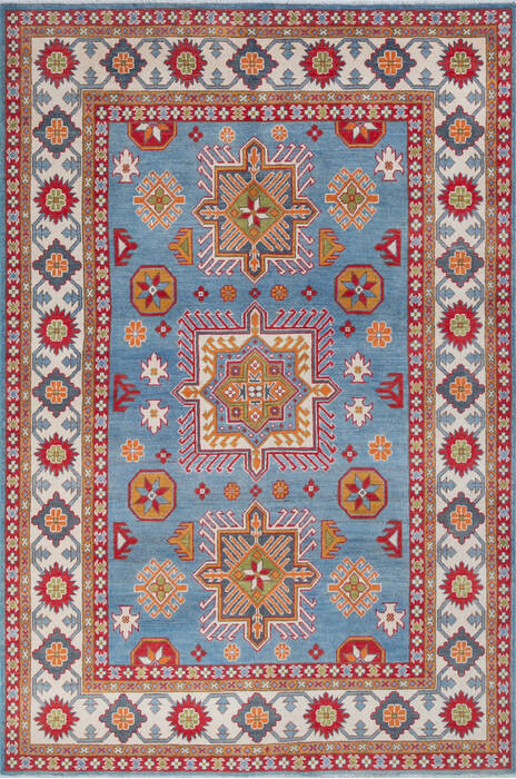 Kazak Blue Hand Knotted 55 X 82 Area Rug 700-147756 Image 0