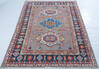 Kazak Grey Hand Knotted 57 X 710  Area Rug 700-147757 Thumb 1