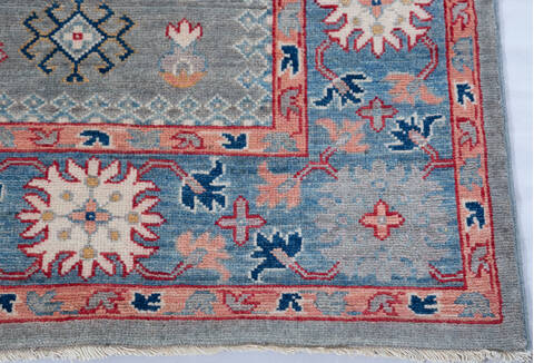 Kazak Grey Hand Knotted 57 X 711 Area Rug 700-147760 Image 4