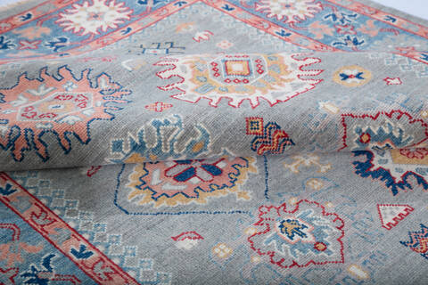 Kazak Grey Hand Knotted 57 X 711 Area Rug 700-147760 Image 5