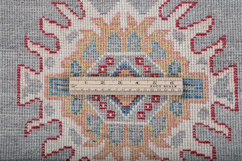 Kazak Grey Hand Knotted 57 X 711 Area Rug 700-147760 Image 6